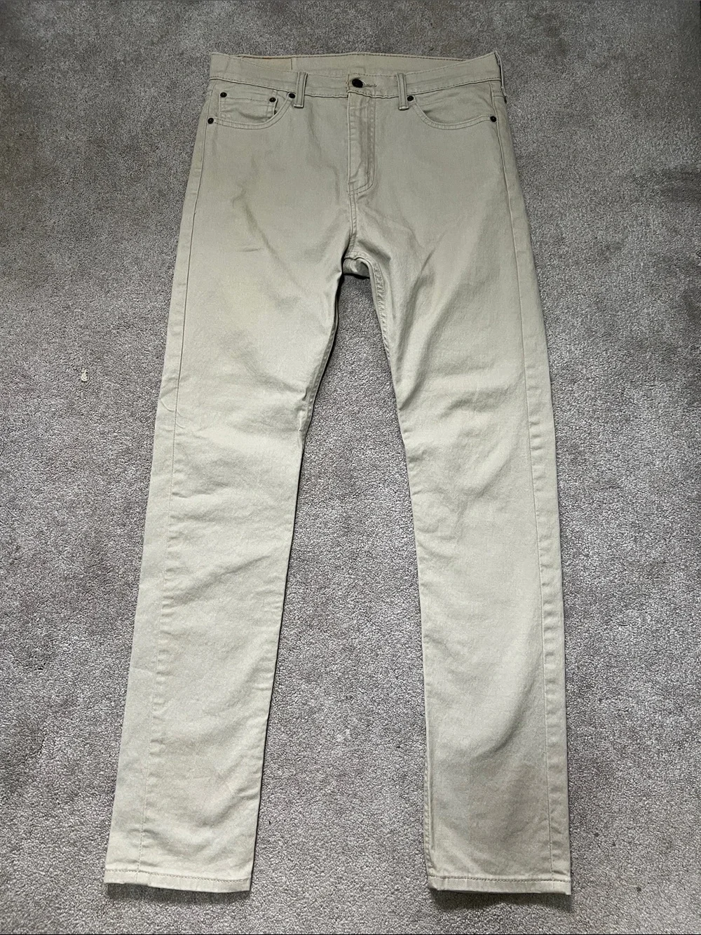 Levi’s 510 Slim Leg Jeans Mens 33W x 34L  Tan Khaki